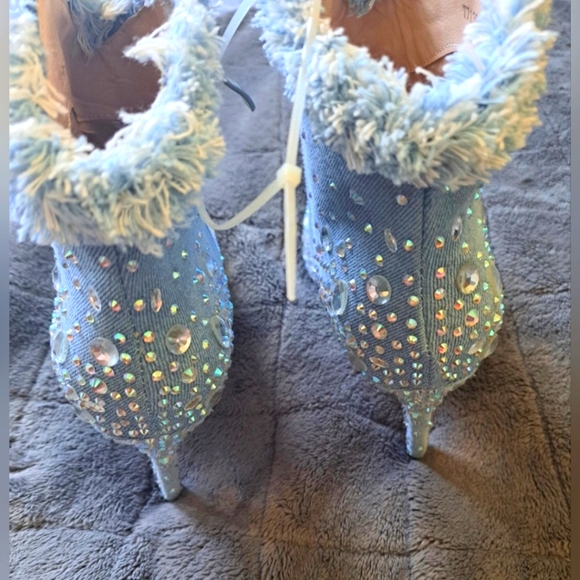 Ladies Denim Ankle booties Brand New- Size 8 - Picture 3 of 4